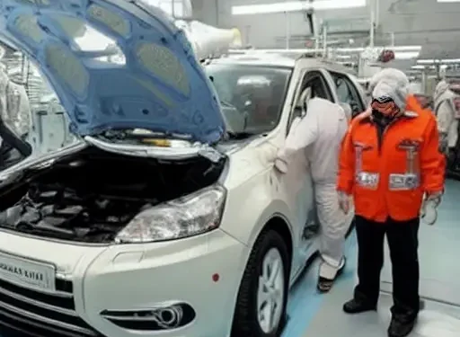 Российский автомобиль Tenet проходит уникальный процесс антикоррозийной обработки в масштабной ванне