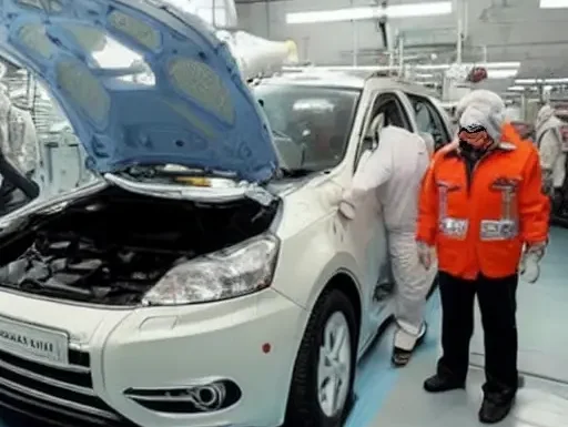 Российский автомобиль Tenet проходит уникальный процесс антикоррозийной обработки в масштабной ванне